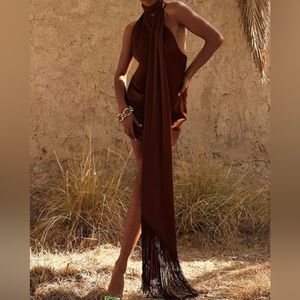 Rat & Boa Scarf Dress